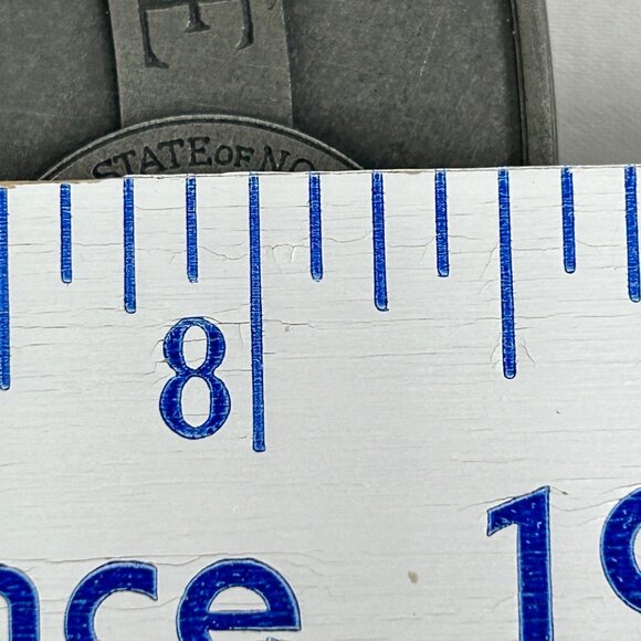 Bicentennial Commemorative Pewter Plate 1776-1976 "We Are One" Serial No. 000271 - Picture 10 of 10